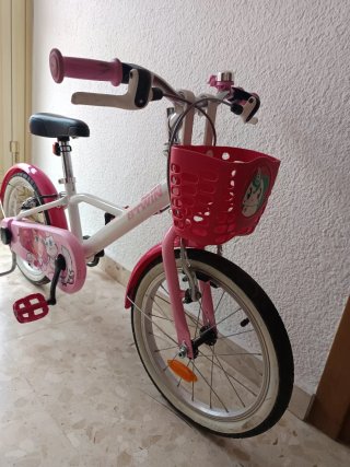 Bicicleta niña Decathlon 16 rosa