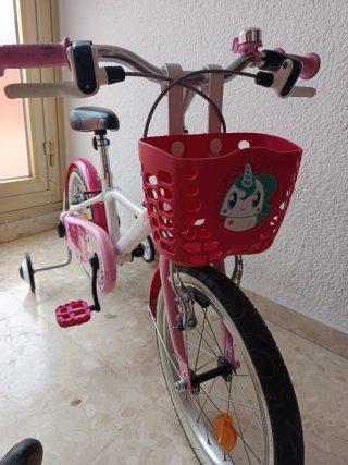 Bicicleta niña Decathlon 16 rosa