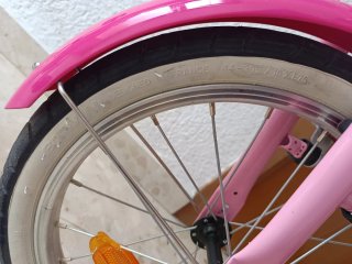Bicicleta niña Decathlon 16 rosa