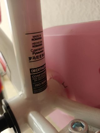 Bicicleta niña Decathlon 16 rosa