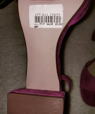 Sandalias Zendra rosas sin estrenar