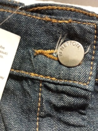 Minifalda Benetton azul nueva con etiqueta