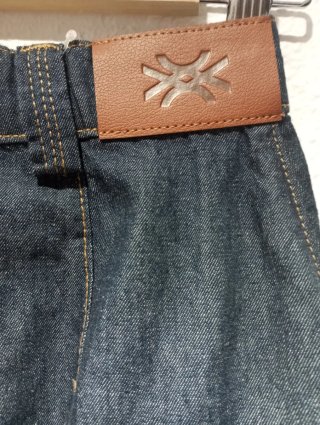 Minifalda Benetton azul nueva con etiqueta