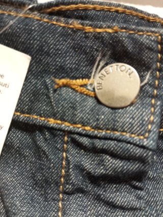 Minifalda Benetton azul nueva con etiqueta