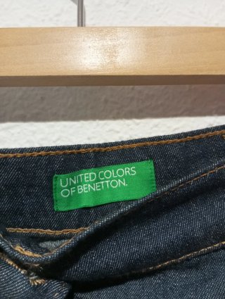 Minifalda Benetton azul nueva con etiqueta