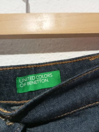 Minifalda Benetton azul nueva con etiqueta