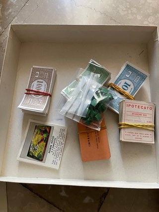 Monopoli Gioco Scatola Quadrata Vintage