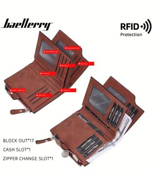 CARTERA BILLETERA HOMBRE NEGRA.