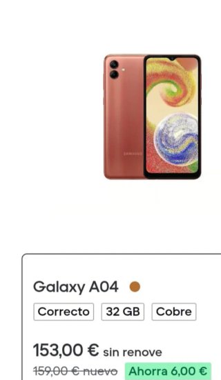 Samsung Galaxy A04 Rosa cobre