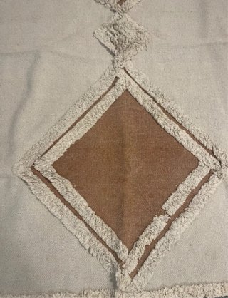 Alfombra Sklum beige y marrón