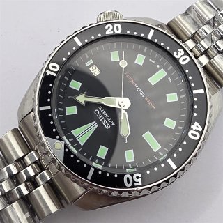 Seiko 7002-7000 Automático Negro Plata