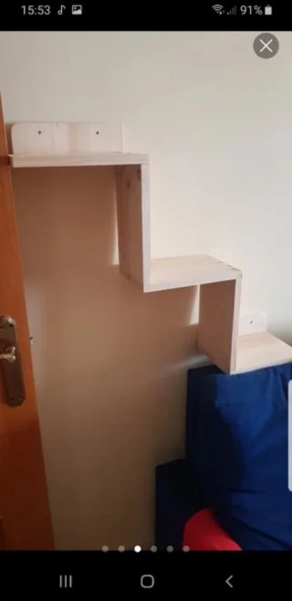 Escalera de madera para gato