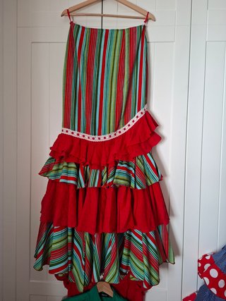 Traje Flamenca Falda Rociera