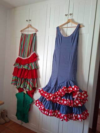 Traje Flamenca Falda Rociera
