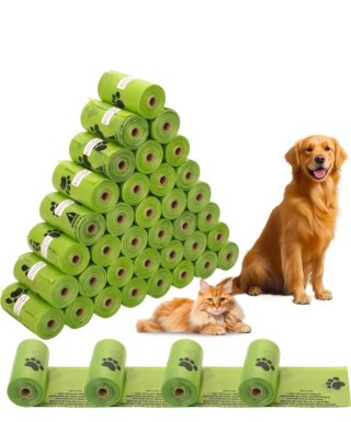 5 rotoli 100 Sacchetti igienici per cani e gatti