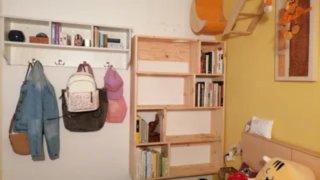 Estantería para gatos de madera