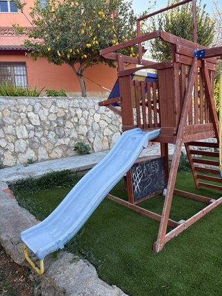 Parque infantil exterior/jardin columpios tobogan