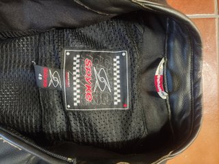 Traje Moto 2 Piezas Spike Negro/Blanco Mono
