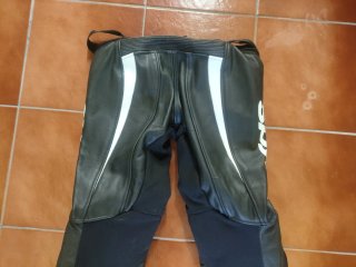 Traje Moto 2 Piezas Spike Negro/Blanco Mono