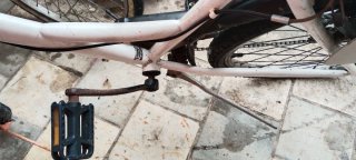 Bicicleta urbana con silla para niño