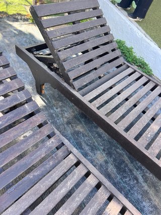 2 Hamacas de Piscina Marrones