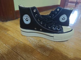 Zapatillas Victoria plataforma negras