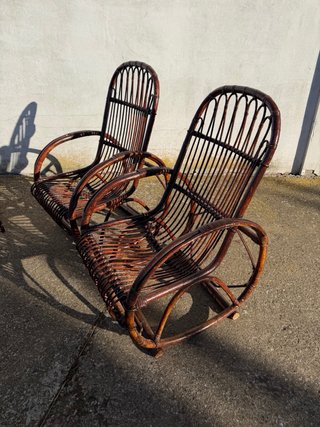 Mesa y 4 Sillones Rattan