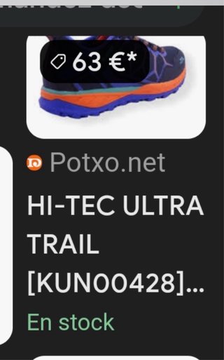 Zapatillas trail Hi-Tec negras, azules y naranjas
