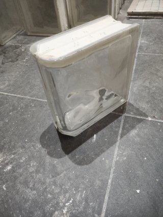 Piezas de pavés de vidrio