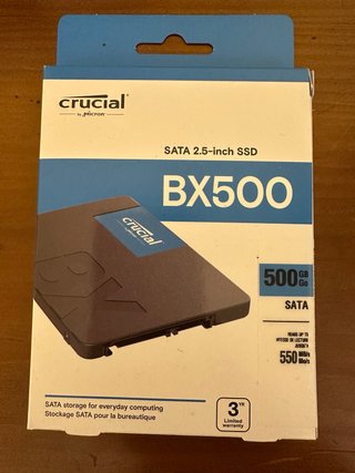 Crucial SSD 500GB SATA BX500