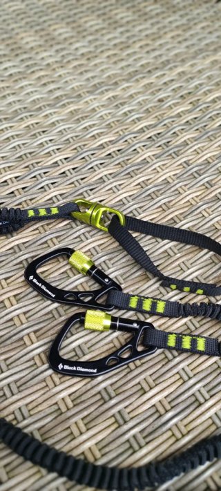 Mosquetones Arnes Black Diamond Spinner Leash