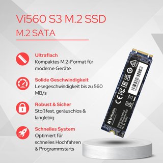 SSD Verbatim Vi560 S3 2TB M.2 2280 SATA III