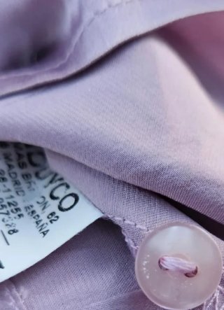 Camisa violeta seda Amitié talla única