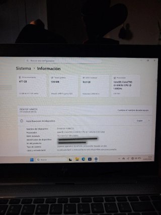 Portátil HP Plata Reacondicionado metálico