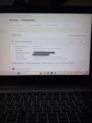 Portátil HP Plata Reacondicionado metálico