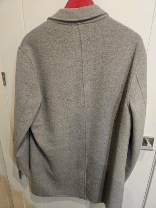 Abrigo Solapa Gris ZARA