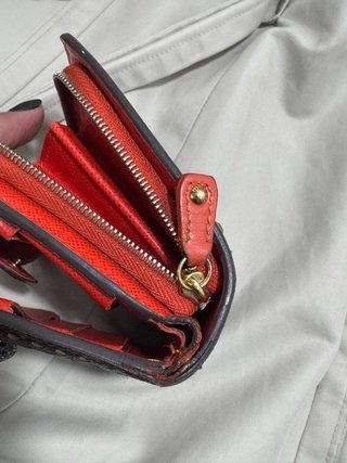 Cartera/Monedero Louis Vuitton Marrón y Rojo