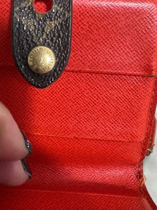 Cartera/Monedero Louis Vuitton Marrón y Rojo