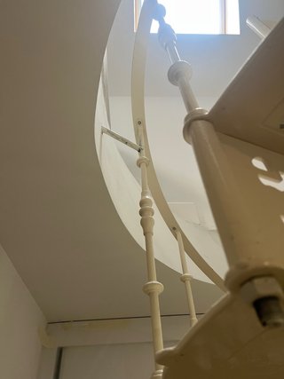 Escalera Caracol Hierro forjado Blanca