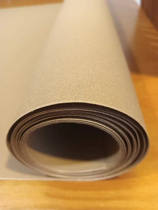 Tela para toldo color caramrlo