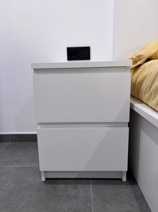 Canapé abatible MALM Ikea + 2 mesitas noche