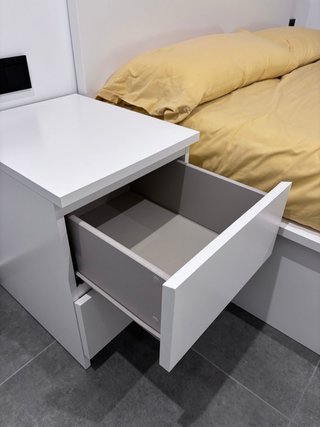 Canapé abatible MALM Ikea + 2 mesitas noche