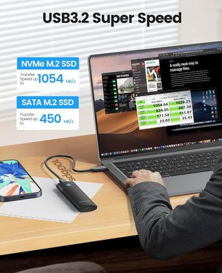 ORICO M.2 NVMe/SATA Carcasa 10Gbps