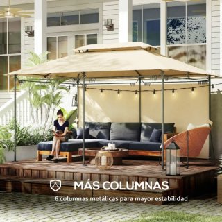 OFERTA Cenador Beige y Negro