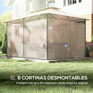 OFERTA Cenador Beige y Negro