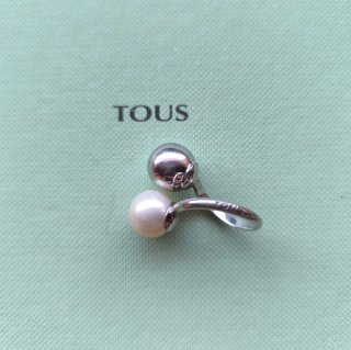 Anillo Tous Bolas Plata y Perla