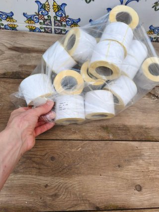 16 rollos etiquetas térmicas 57mm x40mm