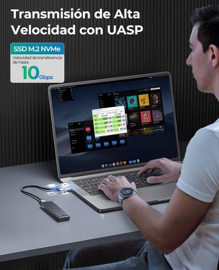 ORICO Carcasa SSD M.2 NVMe Externa USB
