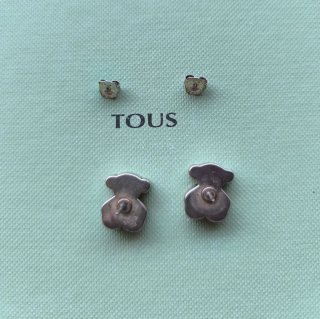 Pendientes Oso Tous Plata