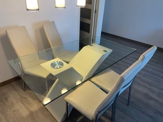 Mesa comedor cristal X 6 personas